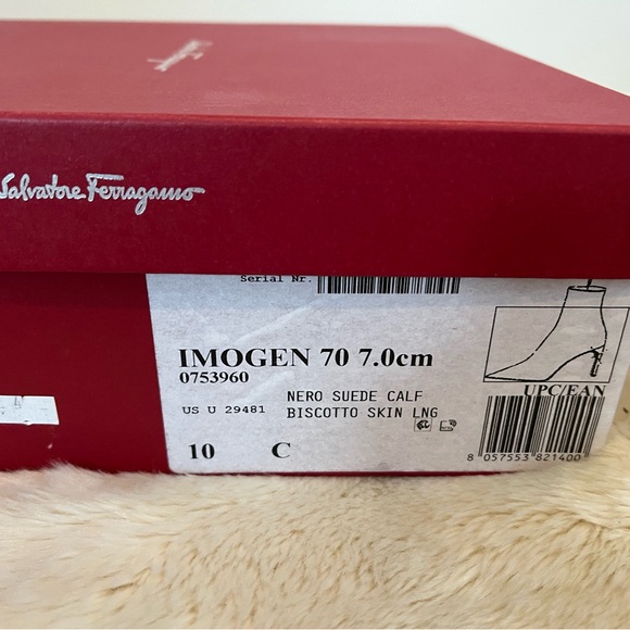 Salvatore Ferragamo Black Heeled Boots - Picture 8 of 9